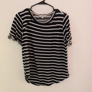 H&M Navy Striped Tee